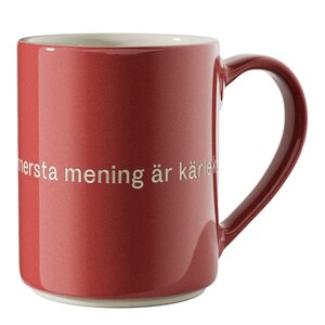 Design House Stockholm Astrid Lindgren Mugg Ja, jag tror att livets innersta… Röd