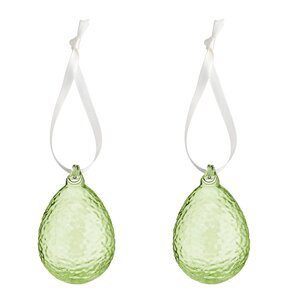 Cooee Gry hängande påskägg 7,5 cm 2-pack lime
