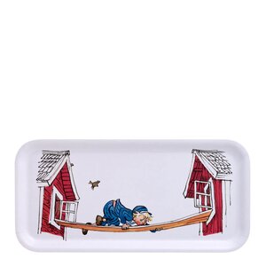 Muurla Emil bricka 27x13 cm Flykt vit