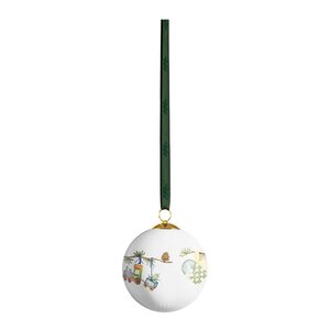 Kähler Hammershøi Christmas kula 2024 6 cm vit 
