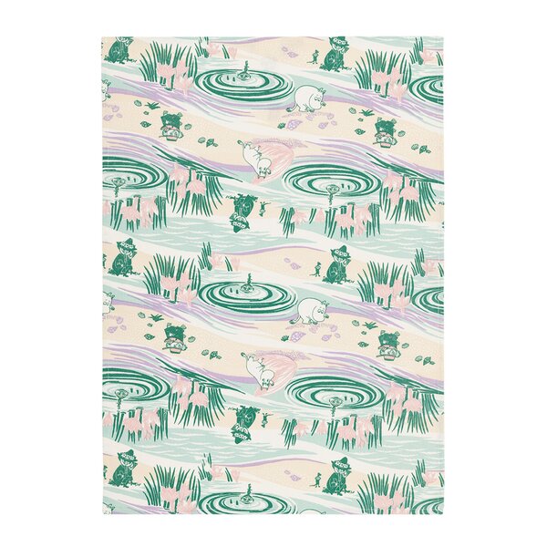 MoominArabia Mumin kökshandduk 50x70 cm En dag på stranden