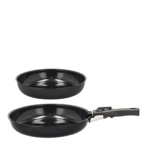 Holm Stekpanna 2 delar avtagbart handtag 24/28 cm alu/ker