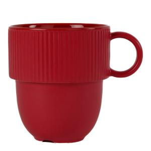 Sagaform Inka kopp med öra 27 cl vinröd panatone