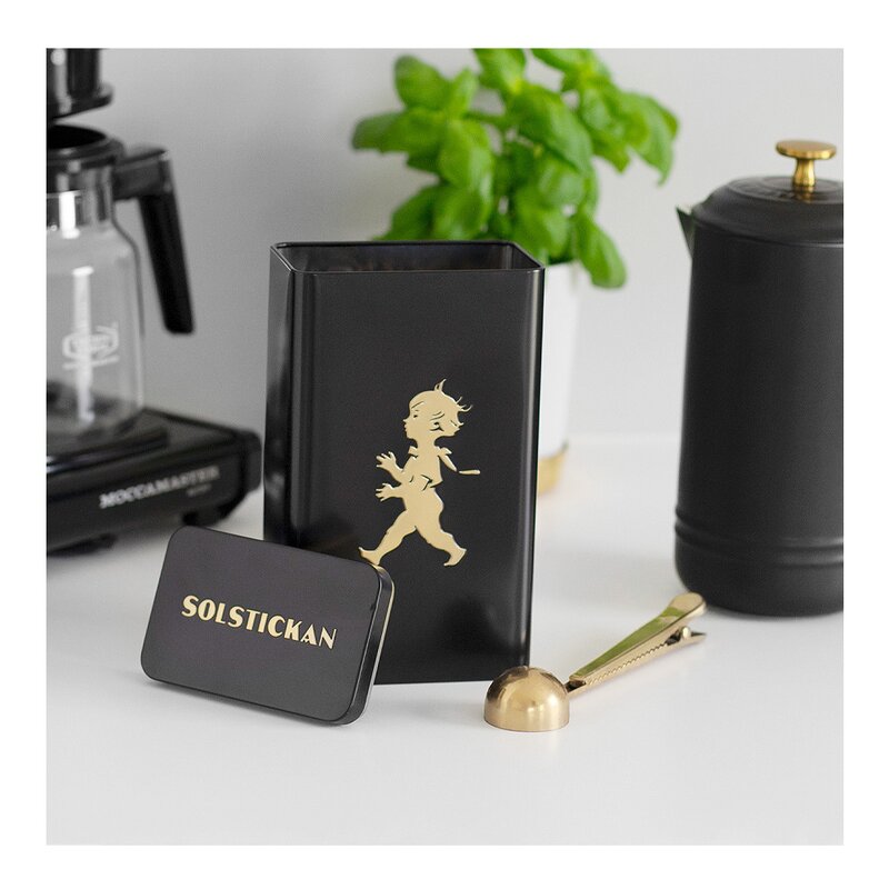 SOLSTICKAN Kaffeburk Svart/Guld matt