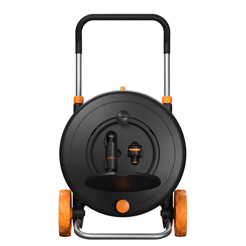 Fiskars Comfort slangvinda med slang 13 mm 20m svart/orange