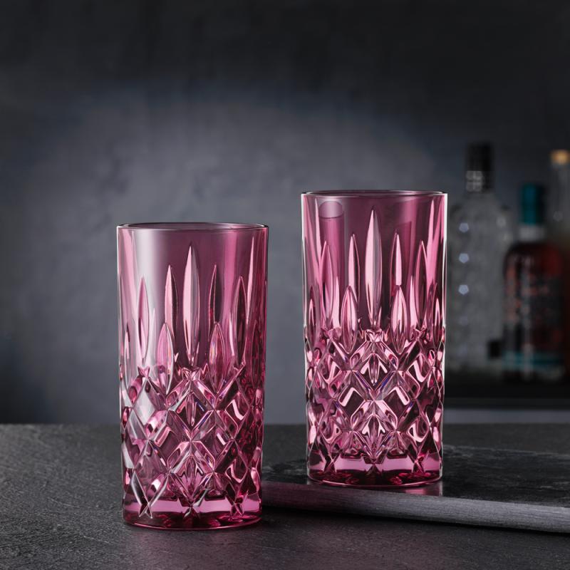 Nachtmann Noblesse Colour longdrinkglas 39,5 cl 2-pack berry