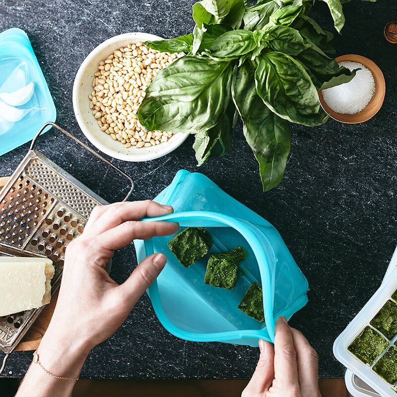 Stasher Stand-Up silikonpåse stående standard 1,66 L blå