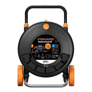 Fiskars Comfort slangvinda med slang 13 mm 20m svart/orange