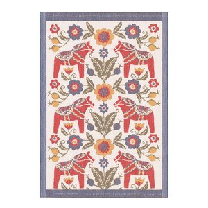 Ekelund Dalahäst Kurbitshäst handduk 35x50 cm