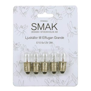 Smak Design Elflugan Grande reservlampa E10 3W 5-pack