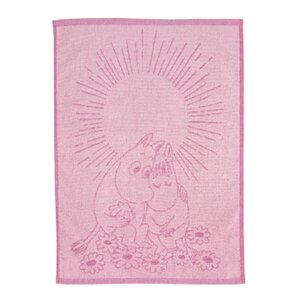 MoominArabia Mumin handduk 50x70 cm Förälskade rosa