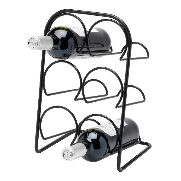 Hahn Kitchenware Pisa Vinställ 6 flaskor Svart
