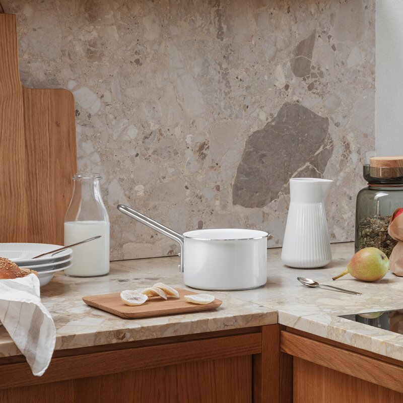 Eva Trio White Line kastrull 1,1 L 13 cm keramisk Slip-Let® beläggning