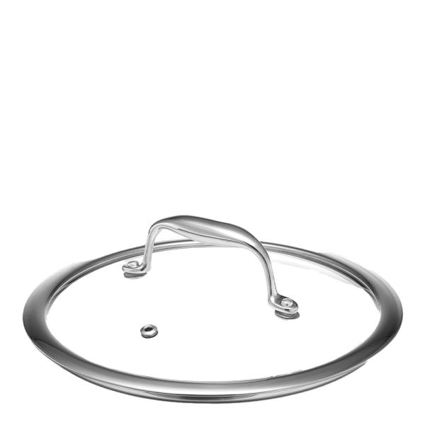 HexClad 20 cm koekenpan met handvat dat koel blijft, hybride roestvrij staal PFOA-vrij anti-aanbakoppervlak, compatibel met inductie, keramiek, elektrische en gaskookplaten