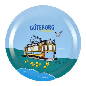 Mellow Design Glasunderlägg med kant 10 cm Göteborg Spårvagn 