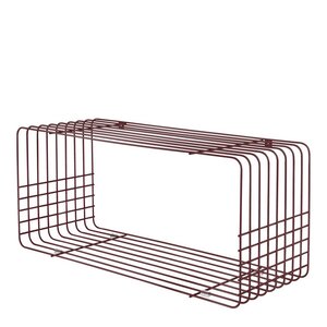 Mette Ditmer Wire hatthylla 70,5x26x31 cm wine
