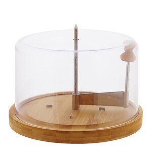 Kesper Ostskärare med lock 21,7 cm bambu