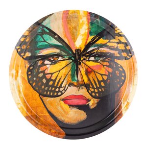 Carolina Gynning Bricka 31 cm golden butterfly