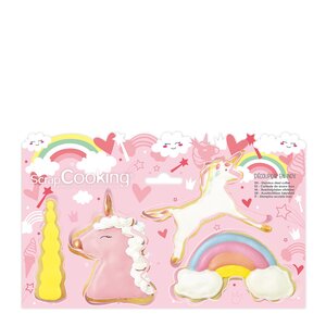 ScrapCooking Utstickare kakformar 4-pack enhörning