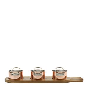 Samuel Groves Serveware minigrytset 3 delar 9 cm koppar