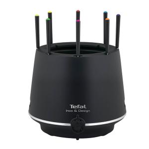 Tefal Inox & Design fondue med 8 gafflar svart