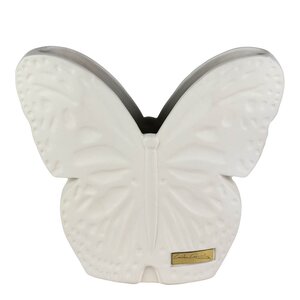Carolina Gynning Secret Butterfly vas 22 cm vit
