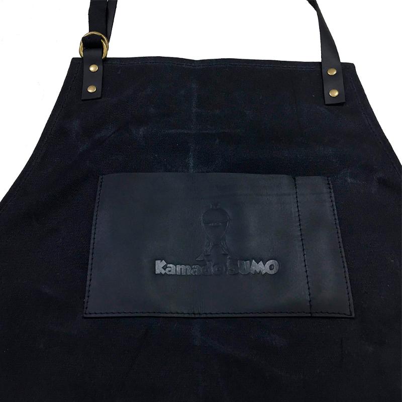 Kamado SUMO Förkläde Vaxad Bomull Svart