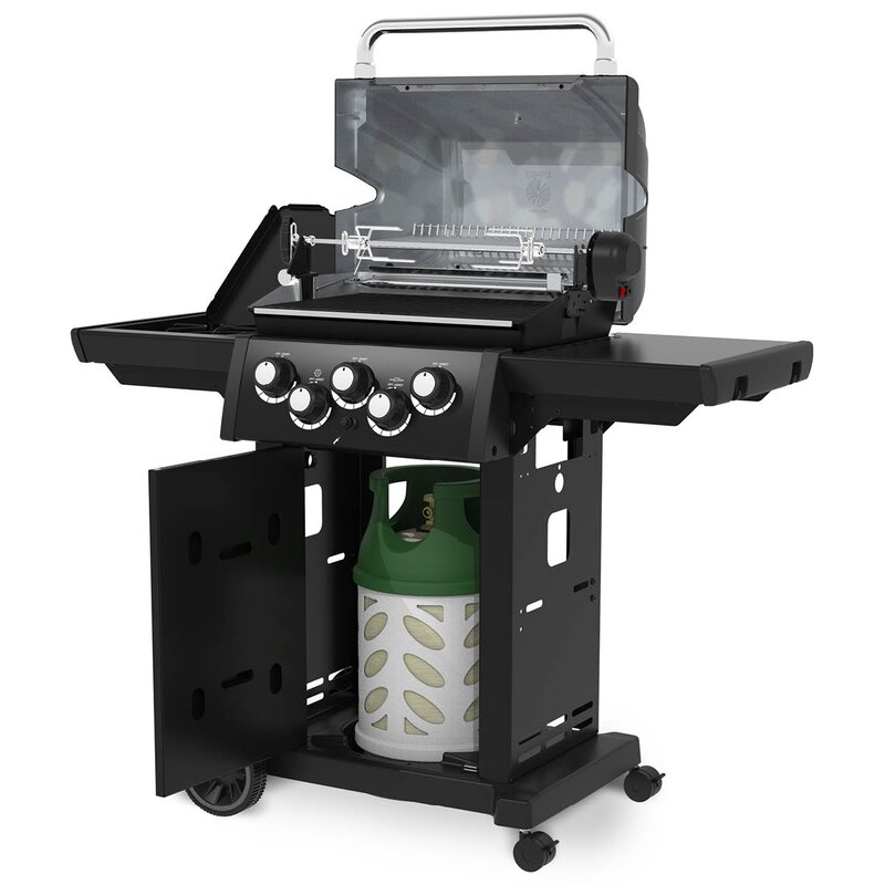Broil King Royal 390 Shadow gasolgrill med rotisserie och sidobrännare