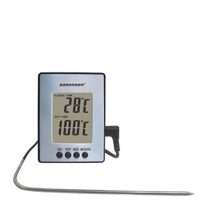 Aanonsen Digital stektermometer med silikonkabel aluminium
