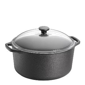 Skeppshult Gryta rund med glaslock 7 L