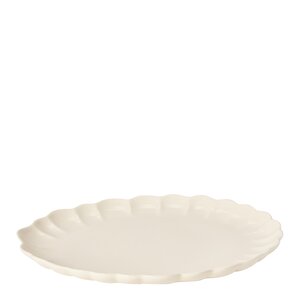 Stiernholm Lotus serveringsfat 41x30,5 cm creme