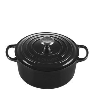 Le Creuset Signature gjutjärnsgryta rund 24 cm 4,2 L Black Blank