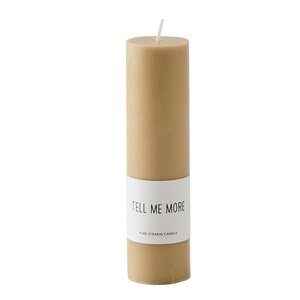 Tell Me More Luna blockljus stearin M 4x15 cm honey