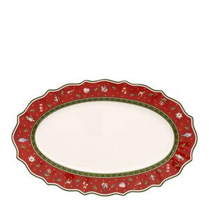 Villeroy & Boch Toy-s Delight serveringsfat 38x23,5 cm röd/vit
