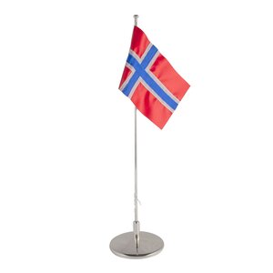 Dacapo Silver Flaggstång Norsk Flagga 42 cm 