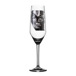 Carolina Gynning Golden Butterfly champagneglas 30 cl svartvit