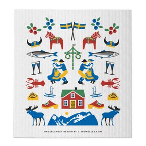 Citronelles Sweden Traditions Disktrasa 20x18 cm Multi