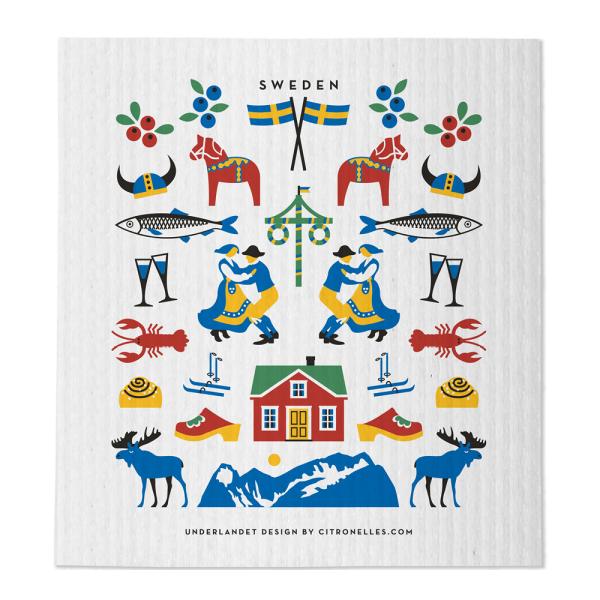 Citronelles Sweden Traditions Disktrasa 20x18 cm Multi