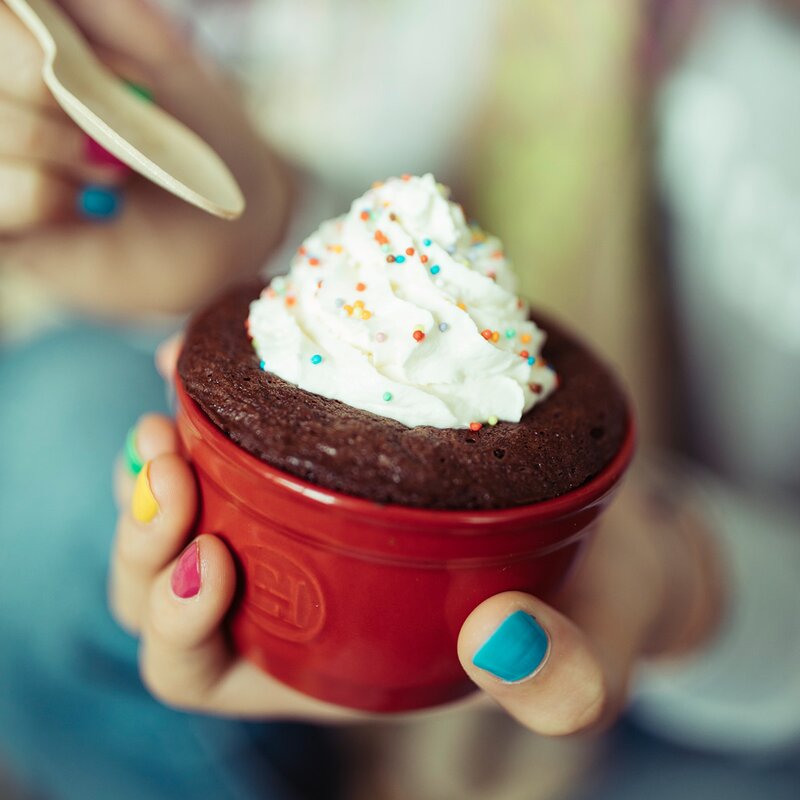 Emile Henry Ramekin n°8 form 8,5 cm röd