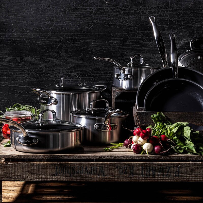 GreenPan Premiere keramisk stekpanna 2 delar 20+28 cm