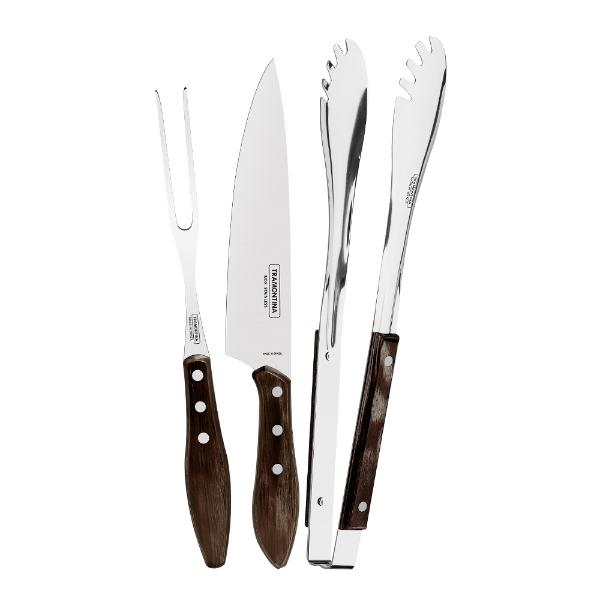 Tramontina Grillredskap 3 delar Brun