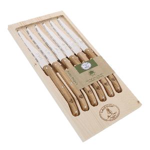 Jean Dubost Laguiole Grillkniv 6-pack Rostfritt stål Ekträ