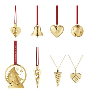 Georg Jensen Jul 2025 julhänge komplett set 8 delar guld