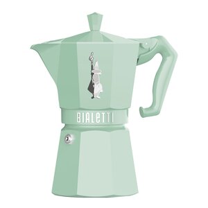 Bialetti Exclusive mokabryggare 6-koppar 25 cl pastellgrön