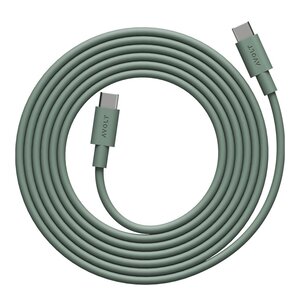 Avolt Cable 1 USB-C till USB-C kabel 2 m Oak Green