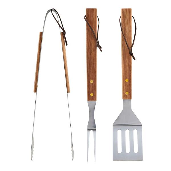 Nicolas Vahé BBQ-verktyg 36,5 cm 3 delar Acacia