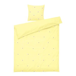 Juna Daisy påslakanset 150x210 cm gul