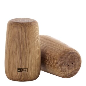 AdHoc Yoko salt- & pepparkar 4,6 x 7,5 cm ljus ek/brun