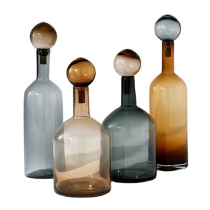 Pols Potten Bubbles & Bottles set 4 delar cognac