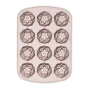 Heirol Premium muffinsform för 12 muffins stardust roséguld